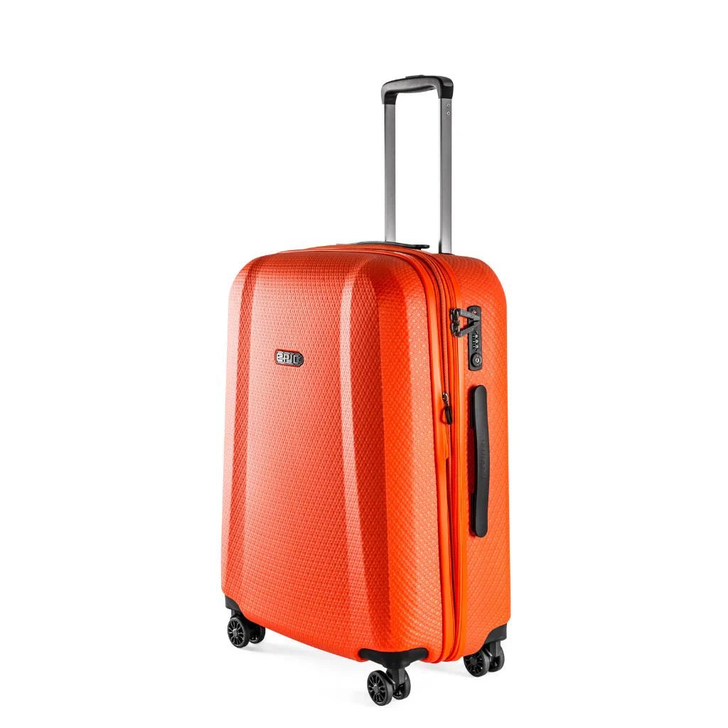 Epic GTO 5.0 - 2 Piece Hardside Luggage Duo - Neon Orange - Love Luggage