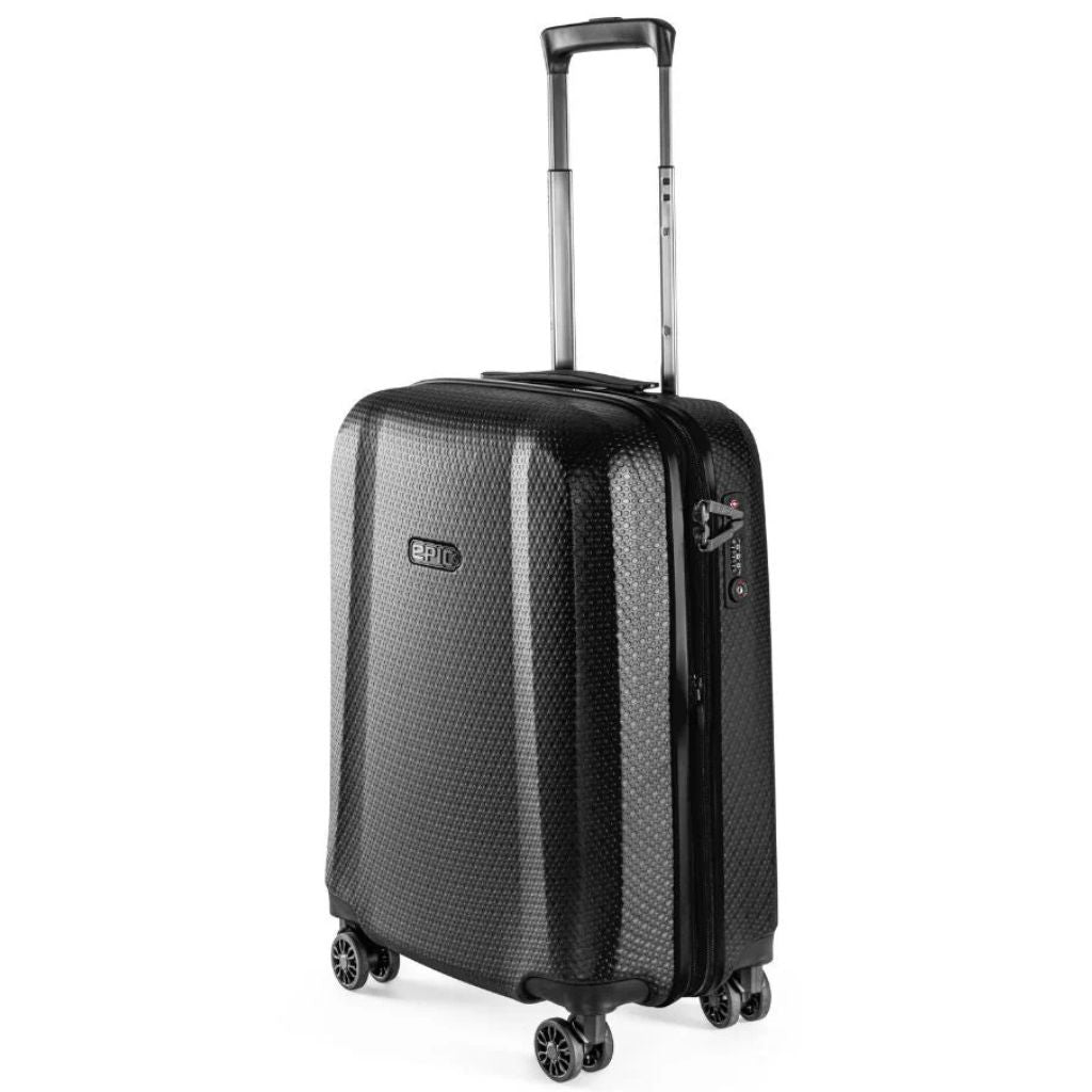 Epic GTO 5.0 55cm Carry On Lightweight Suitcase - Frozen Black - Love Luggage