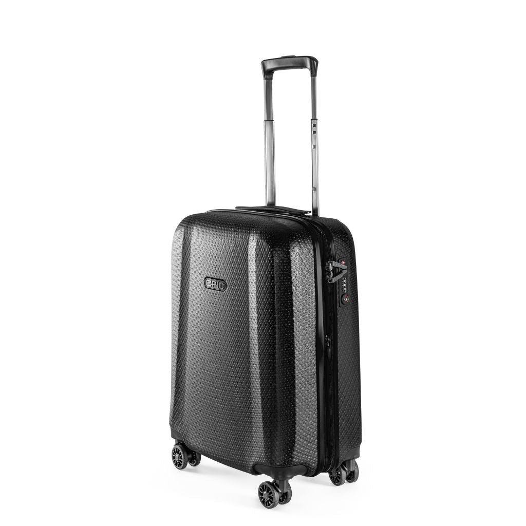 Epic GTO 5.0 55cm Carry On Lightweight Suitcase - Frozen Black - Love Luggage