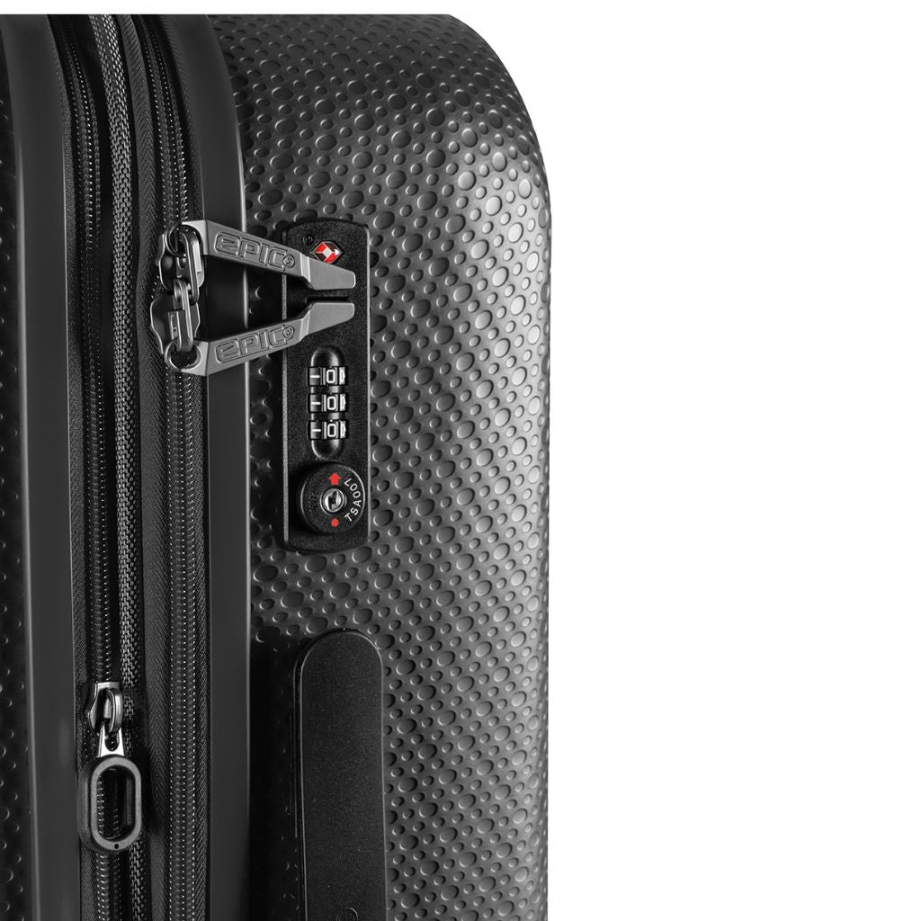 Epic GTO 5.0 73cm Large Expander Suitcase - Frozen Black - Love Luggage