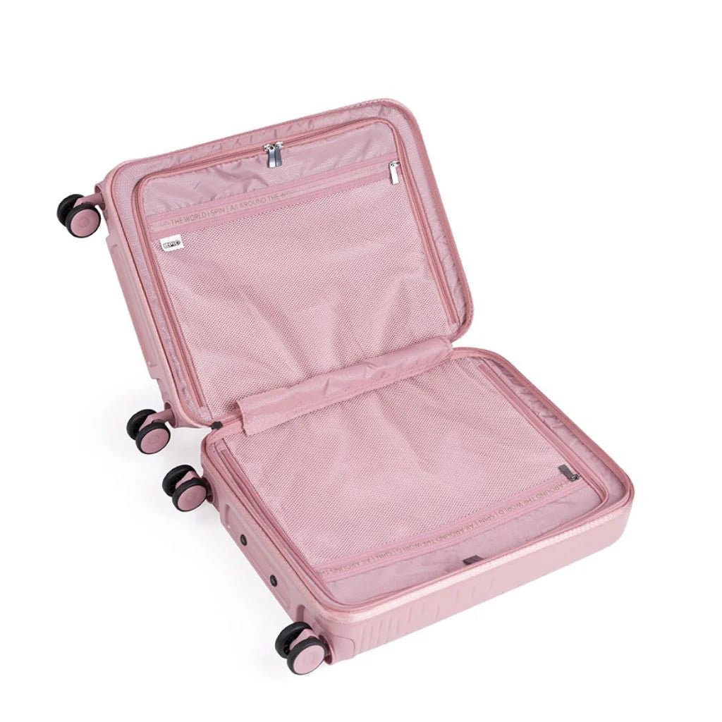 Epic Spin - 2 Piece Hardside Luggage Duo - Pink - Love Luggage
