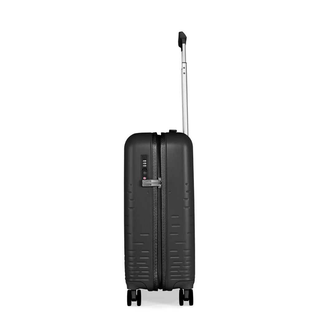 Epic Spin 55cm Carry On Lightweight Suitcase - Matt Black - Love Luggage