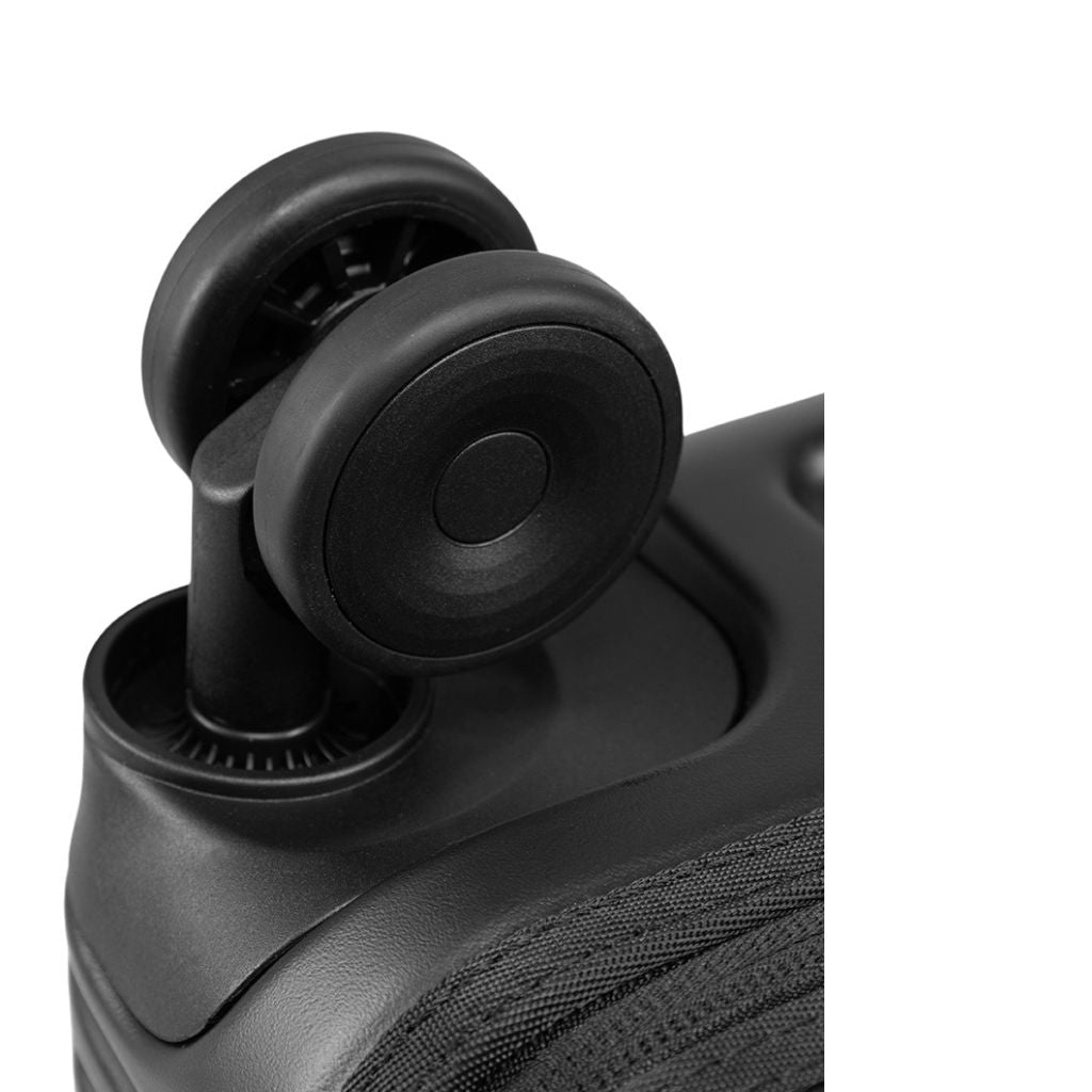 Epic Spin 55cm Carry On With 15" Laptop Sleeve - Matt Black - Love Luggage