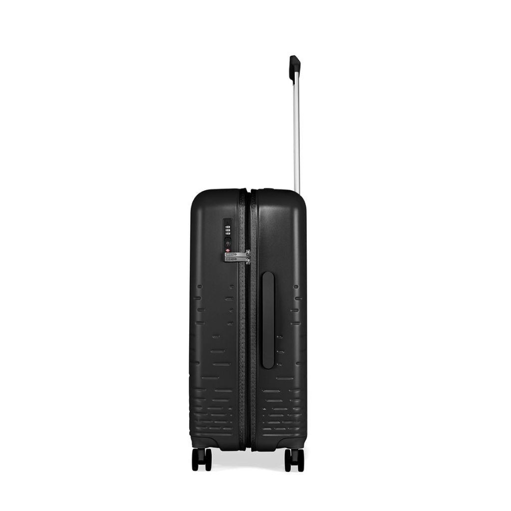 Epic Spin 65cm Medium Lightweight Suitcase - Matt Black - Love Luggage