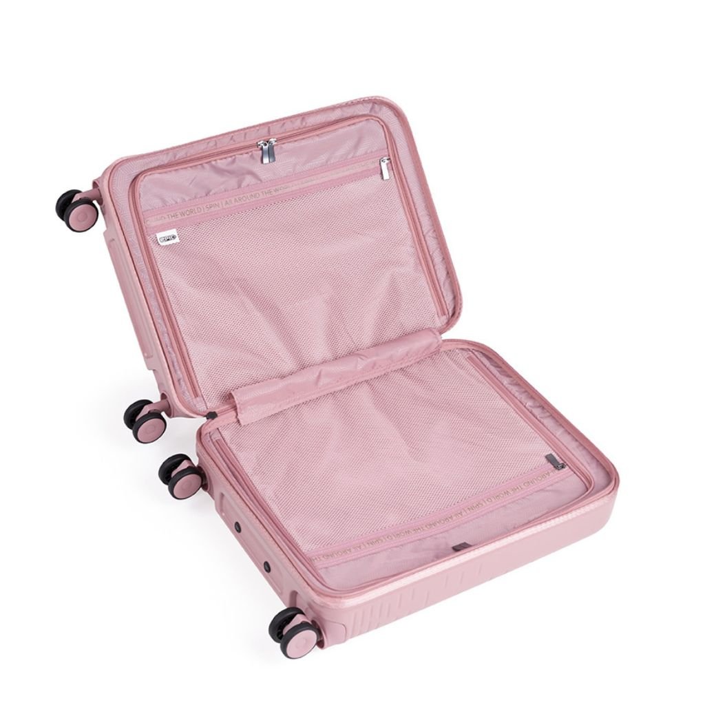 Epic Spin 65cm Medium Lightweight Suitcase - Pink - Love Luggage
