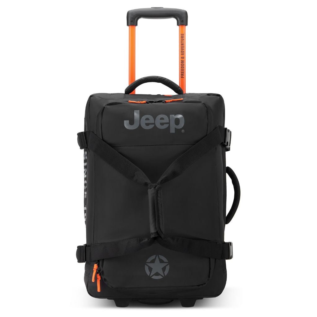 Jeep 55 cm 2 - Wheel All Terrain Rolling Duffle Bag - Black - Love Luggage