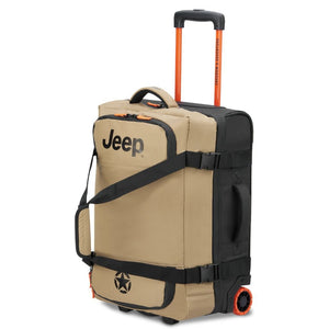 Jeep 55 cm 2 - Wheel All Terrain Rolling Duffle Bag - Warm Sand - Love Luggage