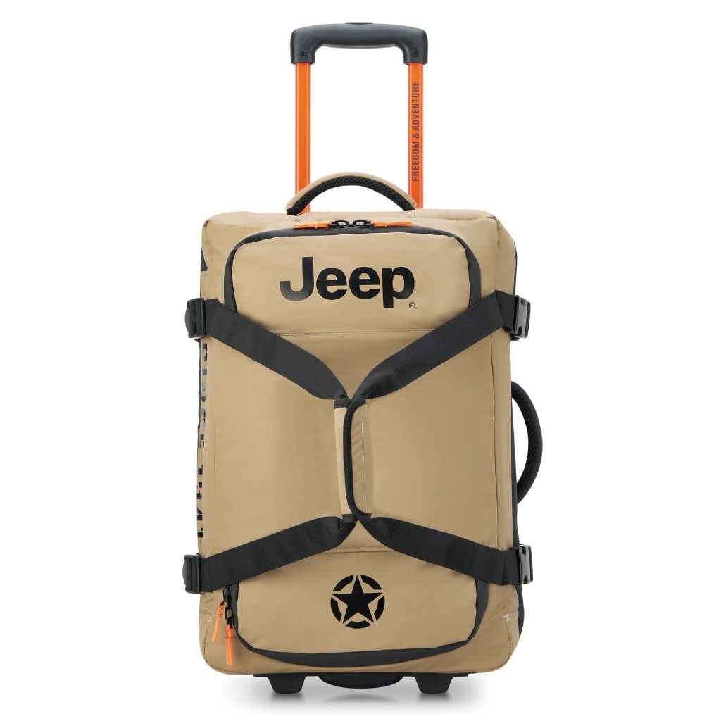 Jeep 55 cm 2 - Wheel All Terrain Rolling Duffle Bag - Warm Sand - Love Luggage