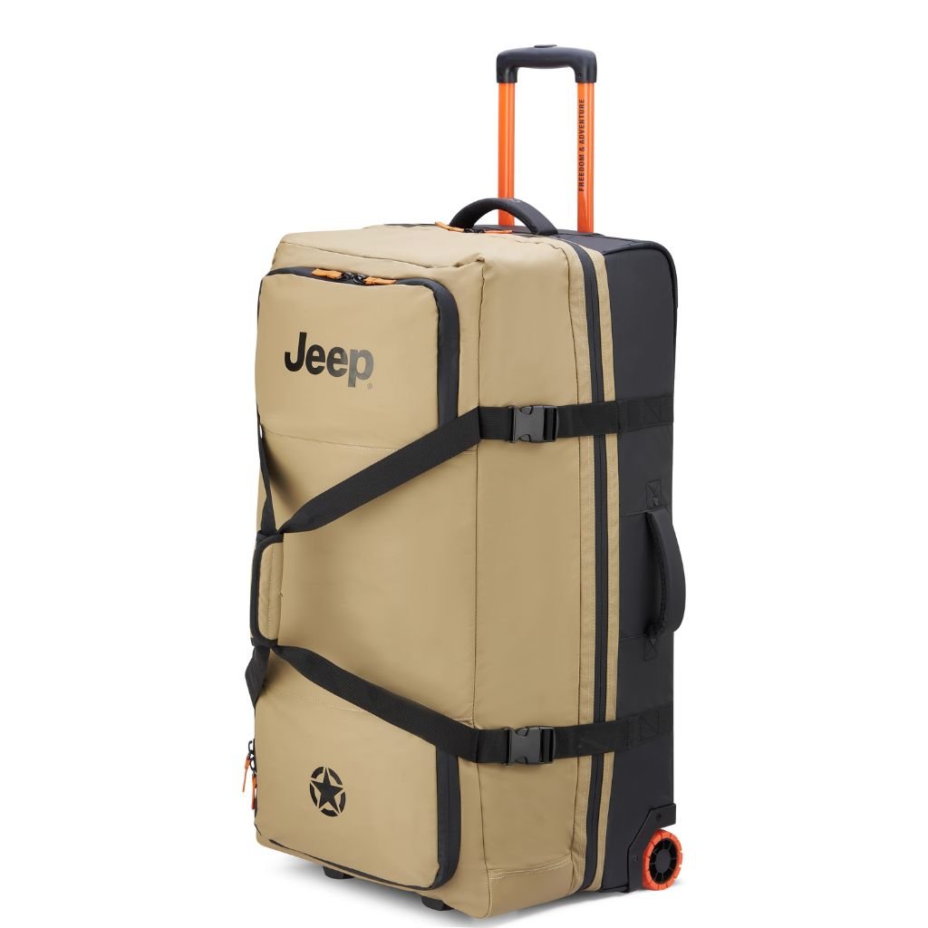 Jeep 82 cm 2 - Wheel All Terrain Rolling Duffle Bag - Warm Sand - Love Luggage