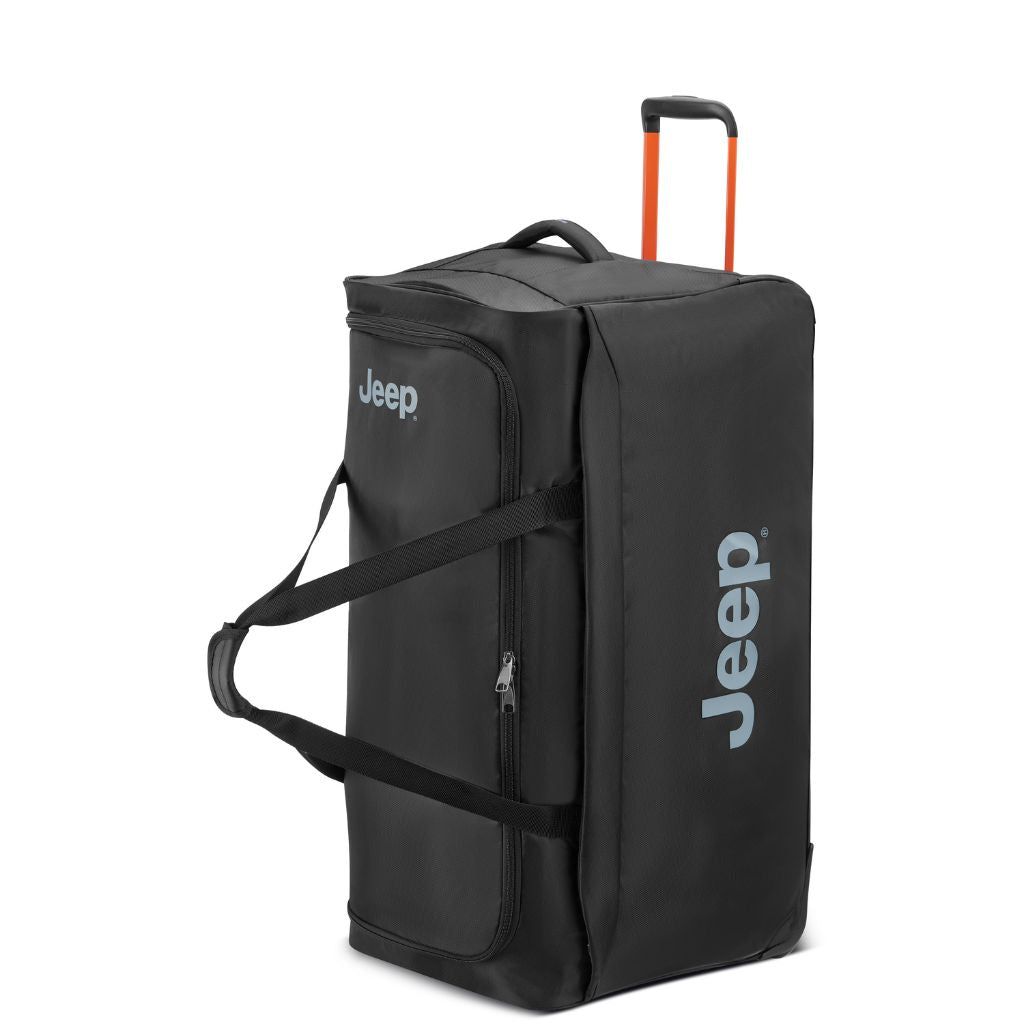Jeep 83 cm Duel Wheel Lightweight Large Duffle Bag - Black - Love Luggage