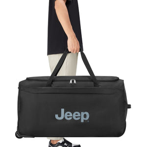 Jeep 83 cm Duel Wheel Lightweight Large Duffle Bag - Black - Love Luggage