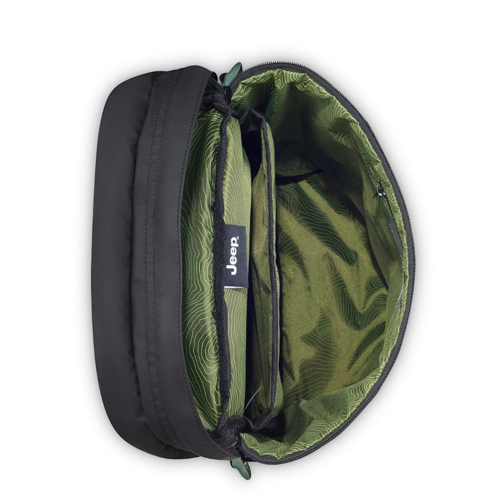 Jeep Cylindrical 17" Laptop Backpack with RFID - Black - Love Luggage