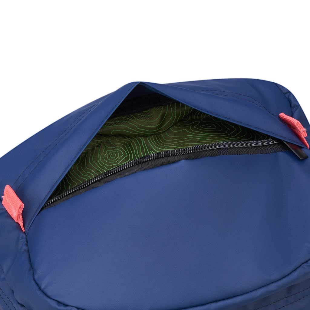 Jeep Cylindrical 17" Laptop Backpack with RFID - Navy - Love Luggage