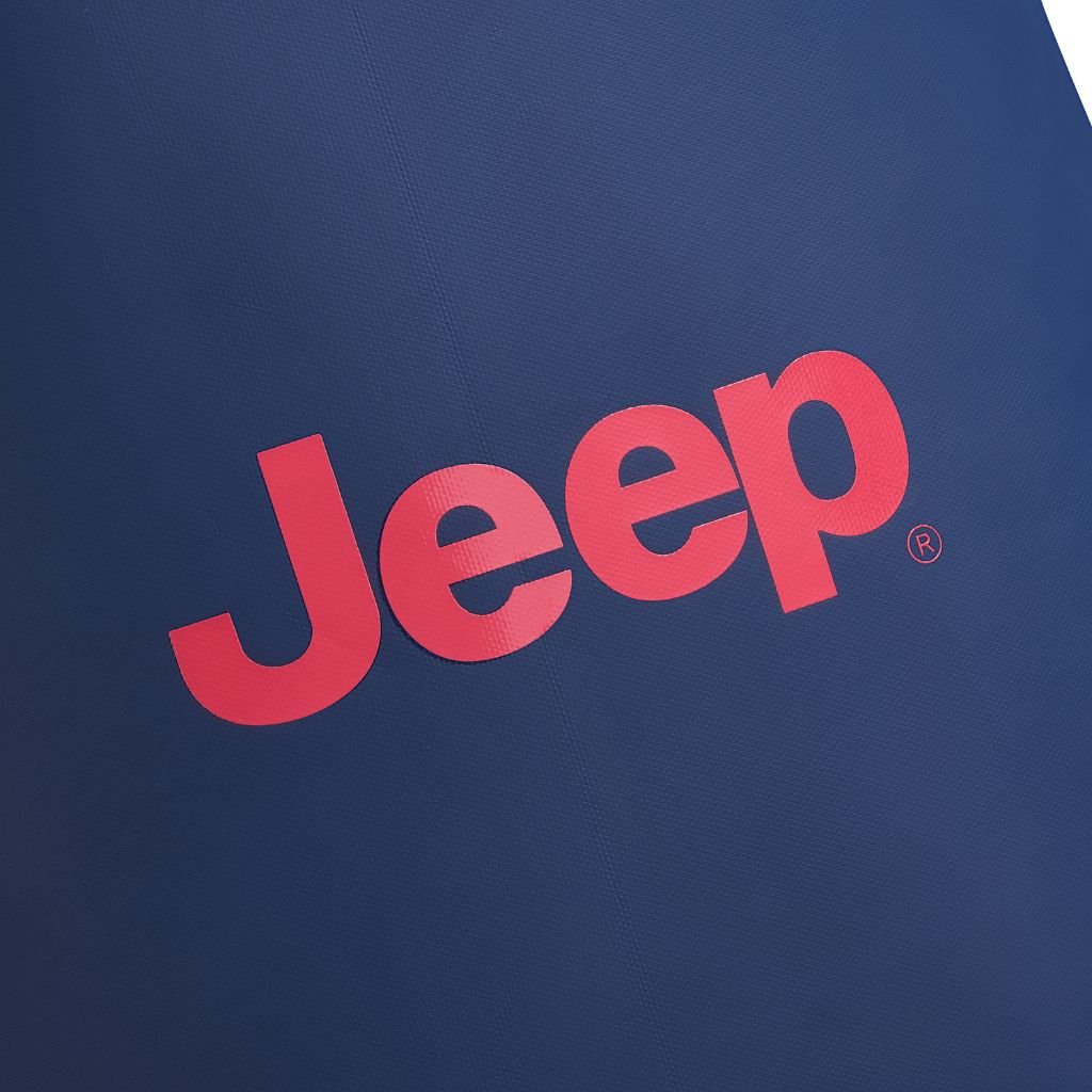 Jeep Cylindrical 17" Laptop Backpack with RFID - Navy - Love Luggage