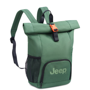 Jeep Rolltop 17" Laptop Backpack - Green - Love Luggage