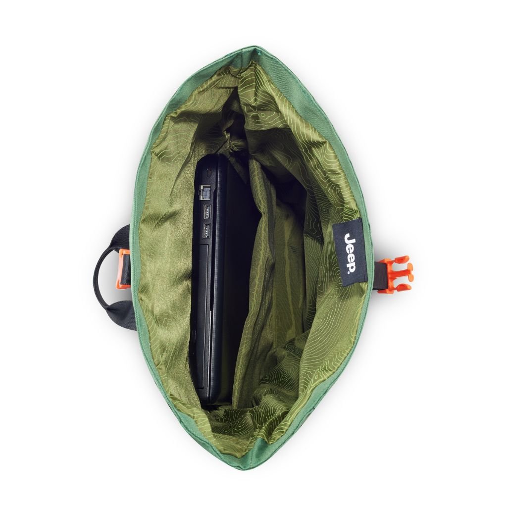 Jeep Rolltop 17" Laptop Backpack - Green - Love Luggage