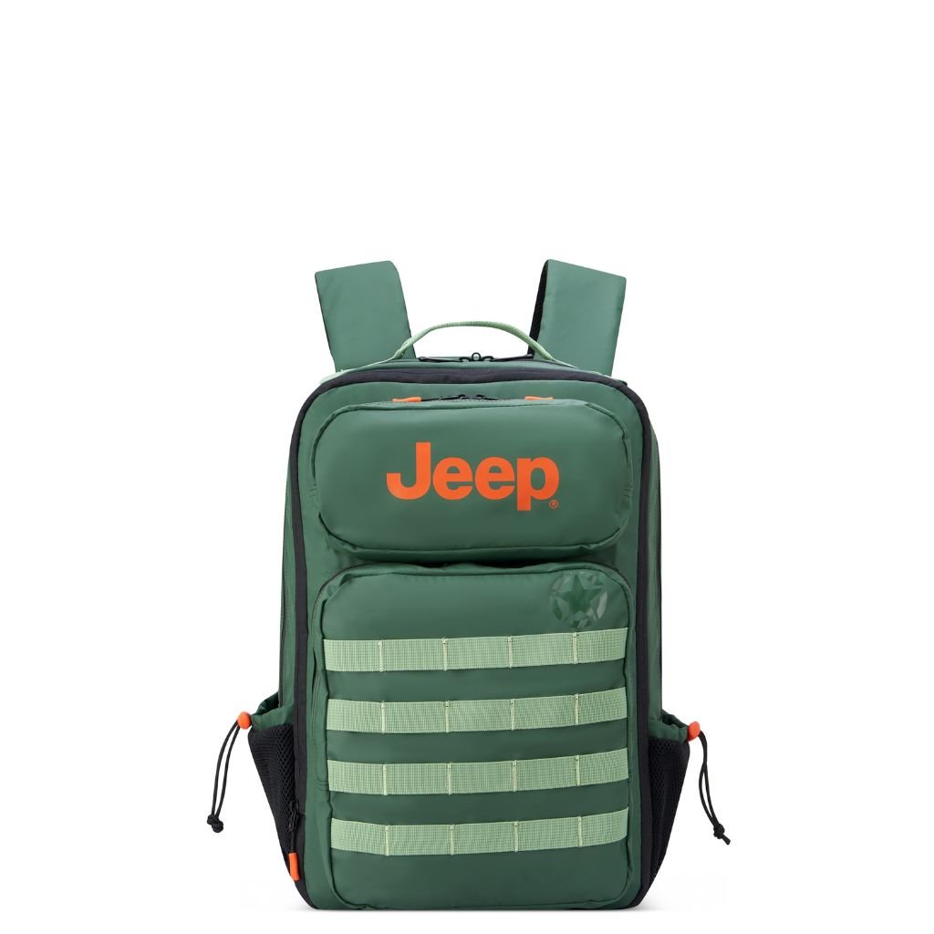 Jeep Tactical Multi Pocket 15" Backpack - Green - Love Luggage