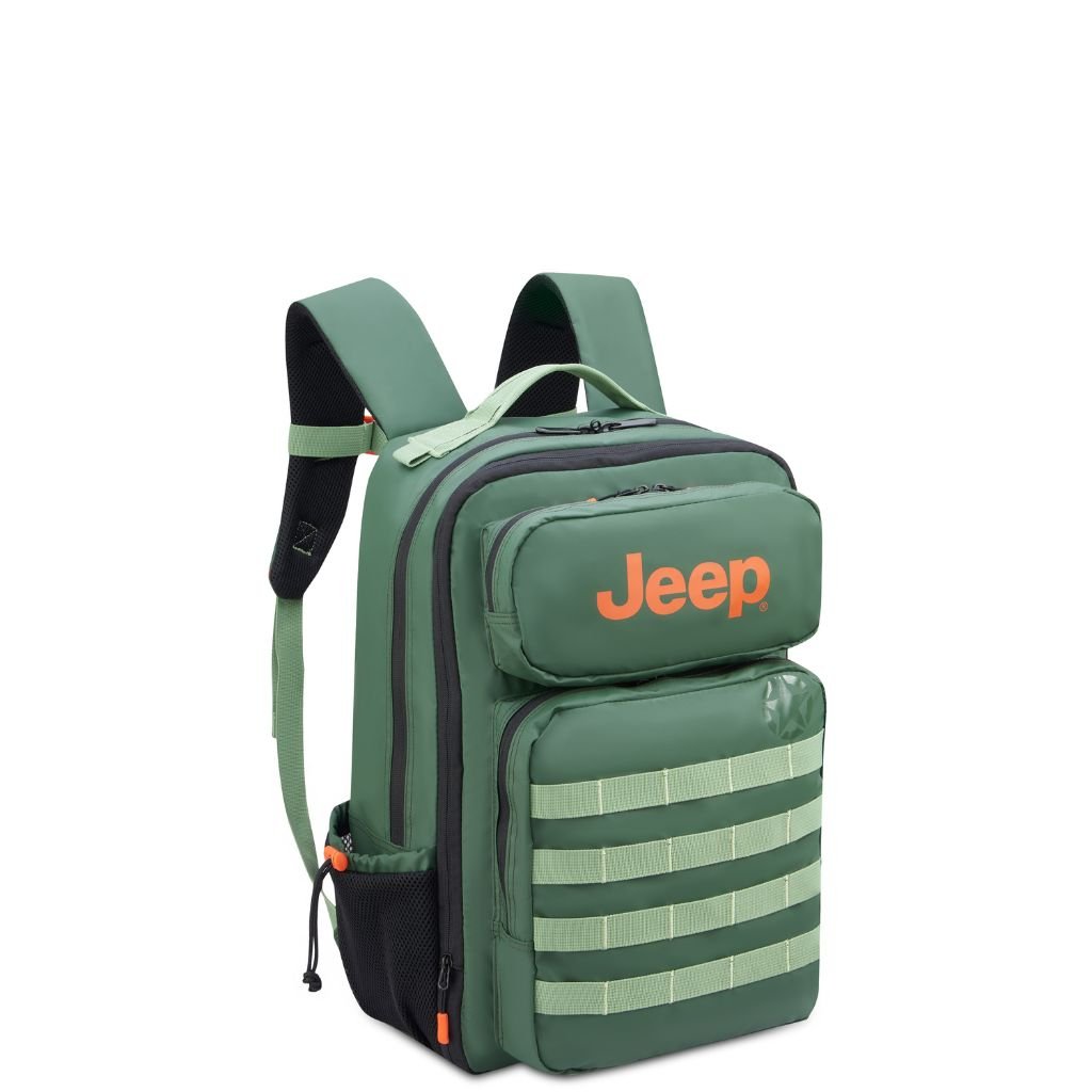 Jeep Tactical Multi Pocket 15" Backpack - Green - Love Luggage