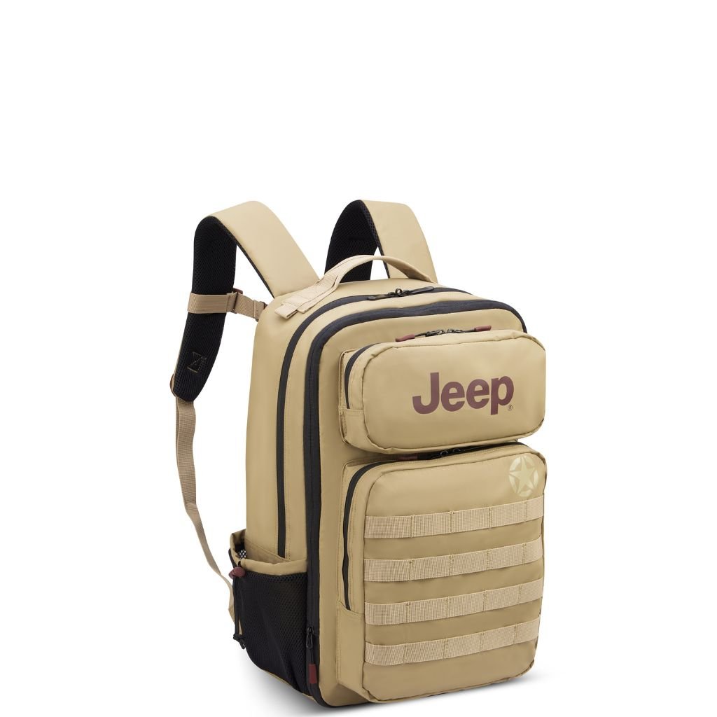Jeep Tactical Multi Pocket 15" Backpack - Yellow - Love Luggage