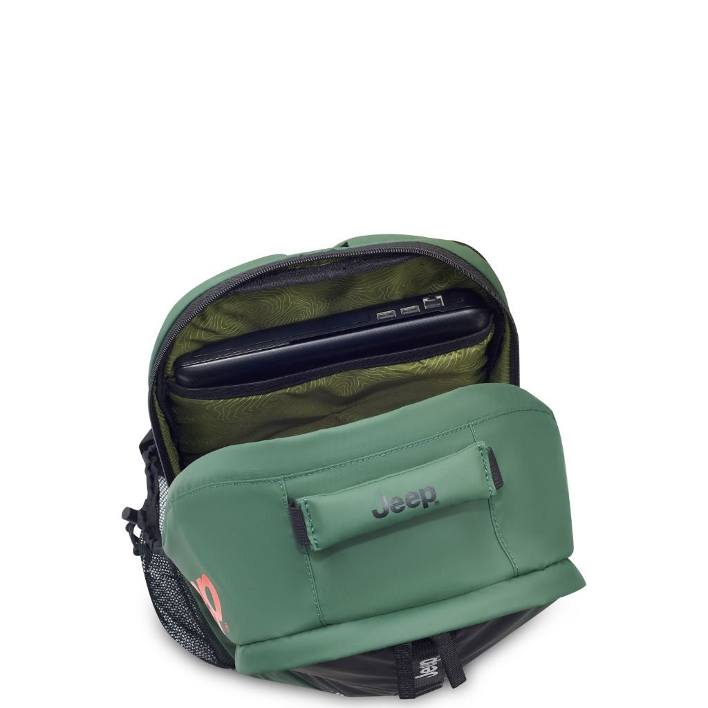 Jeep Versatile 15.6" Laptop Backpack - Green - Love Luggage
