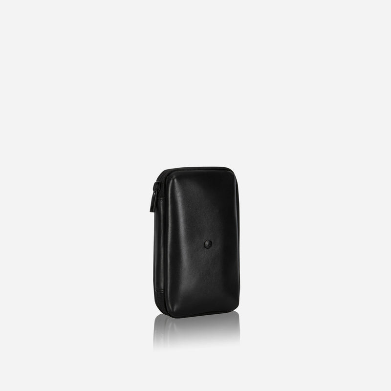 Jekyll & Hide Compact Zip Around Cable Pouch, Black - Love Luggage