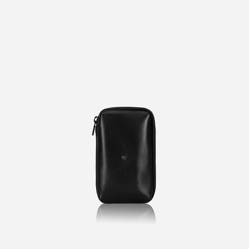 Jekyll & Hide Compact Zip Around Cable Pouch, Black - Love Luggage