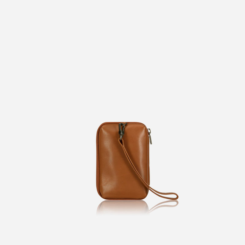 Jekyll & Hide Compact Zip Around Cable Pouch, Tan - Love Luggage