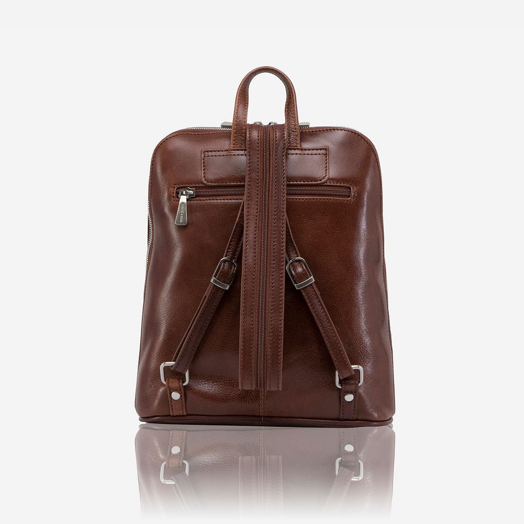 Jekyll & Hide Madrid Ladies Modern Backpack, Burgundy - Love Luggage