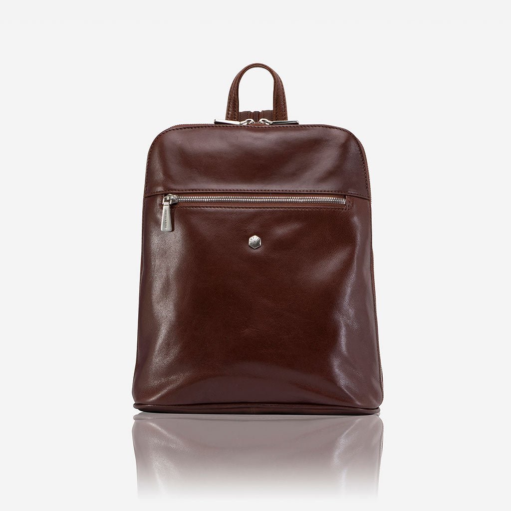 Jekyll & Hide Madrid Ladies Modern Backpack, Burgundy - Love Luggage