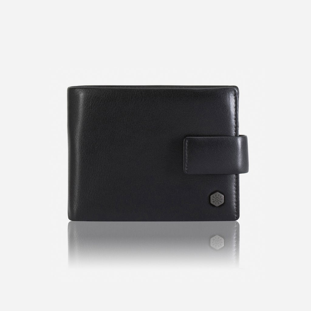 Jekyll & Hide Monaco Billfold Wallet With Coin And ID Window, Black - Love Luggage