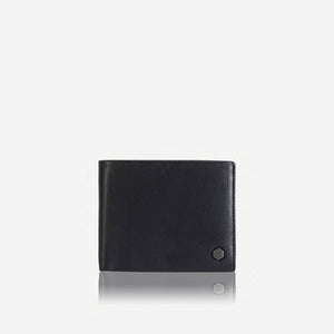 Jekyll & Hide Monaco Large Bifold Wallet With Coin, Black - Love Luggage