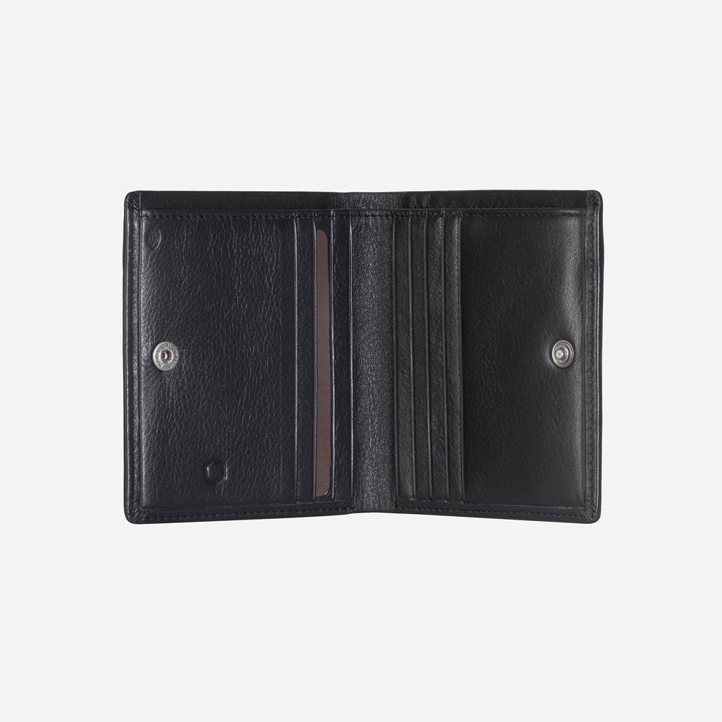 Jekyll & Hide Monaco Slim Billfold Card Holder With Coin, Black - Love Luggage