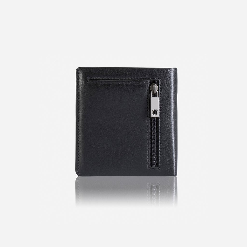 Jekyll & Hide Monaco Slim Billfold Card Holder With Coin, Black - Love Luggage
