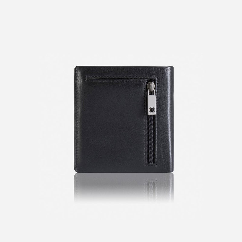 Jekyll & Hide Monaco Slim Billfold Card Holder With Coin, Black - Love Luggage
