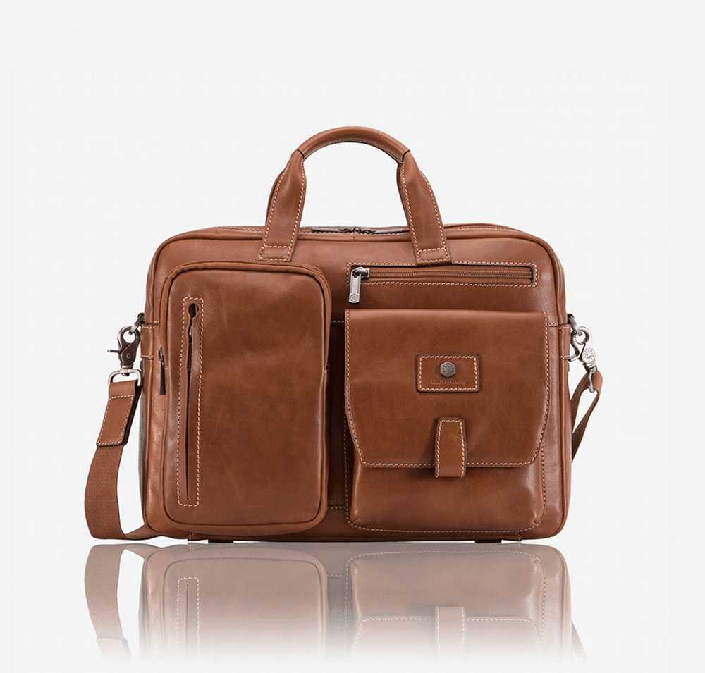 Jekyll & Hide Montana Medium Laptop Briefcase, Colt - Love Luggage