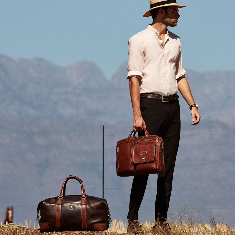 Jekyll & Hide Montana Medium Laptop Briefcase, Colt - Love Luggage