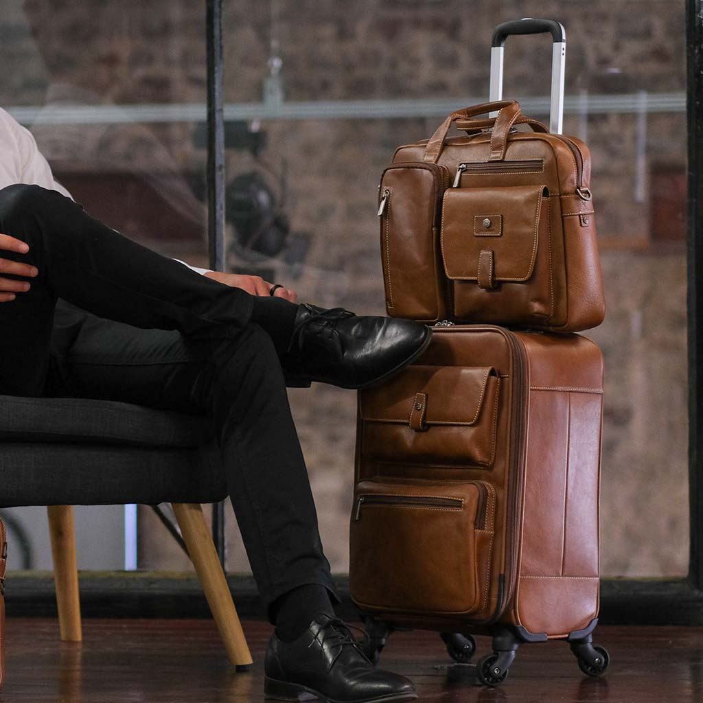 Jekyll & Hide Montana Medium Laptop Briefcase, Colt - Love Luggage