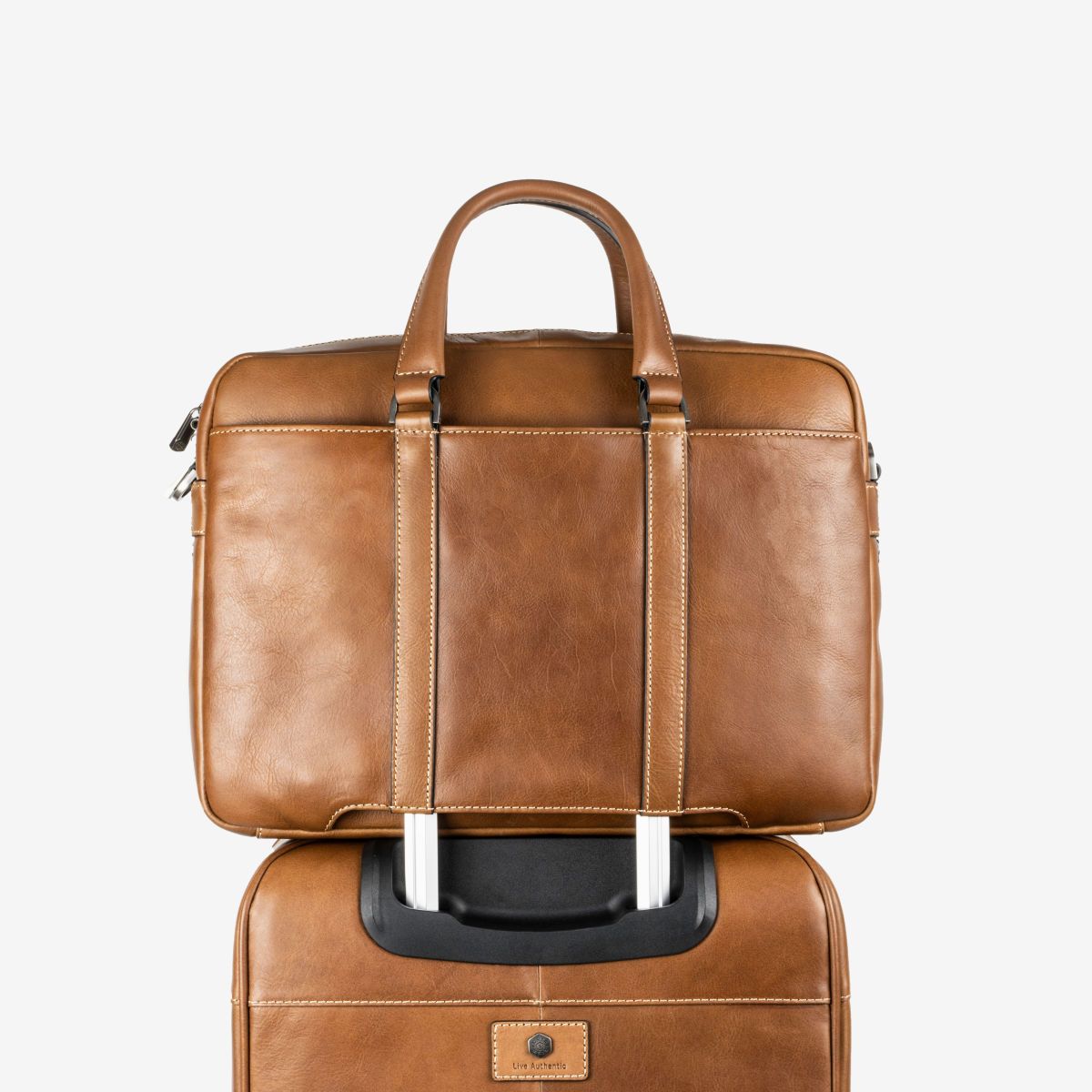 Jekyll & Hide Montana Slim Laptop Briefcase, Colt - Love Luggage