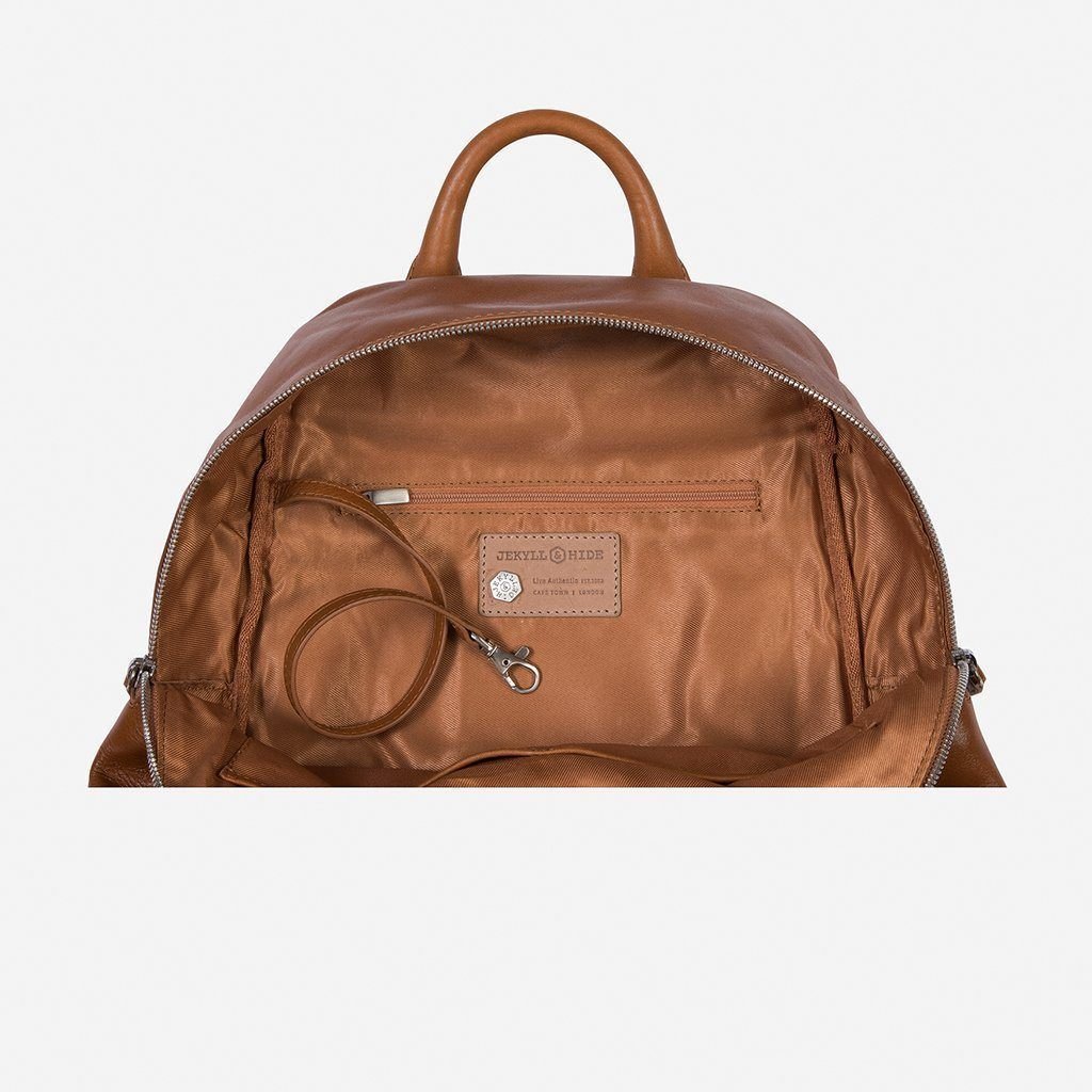 Jekyll & Hide Osaka Casual Ladies Zip - Top Backpack 35cm, Tan - Love Luggage
