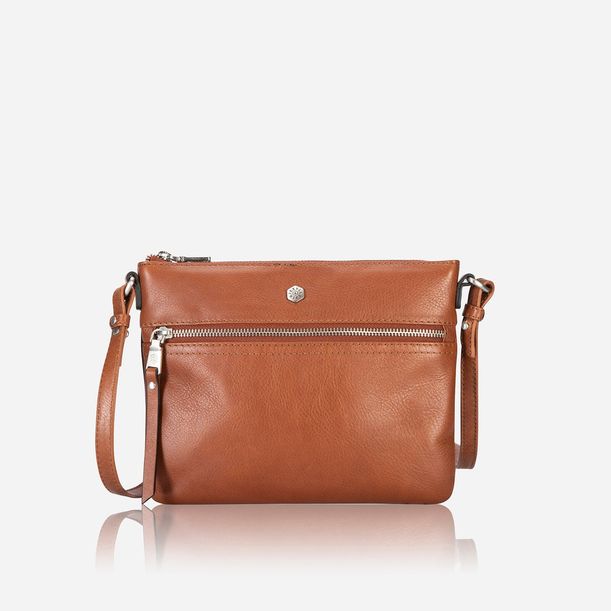 Jekyll & Hide Osaka Ladies Crossbody, Tan - Love Luggage