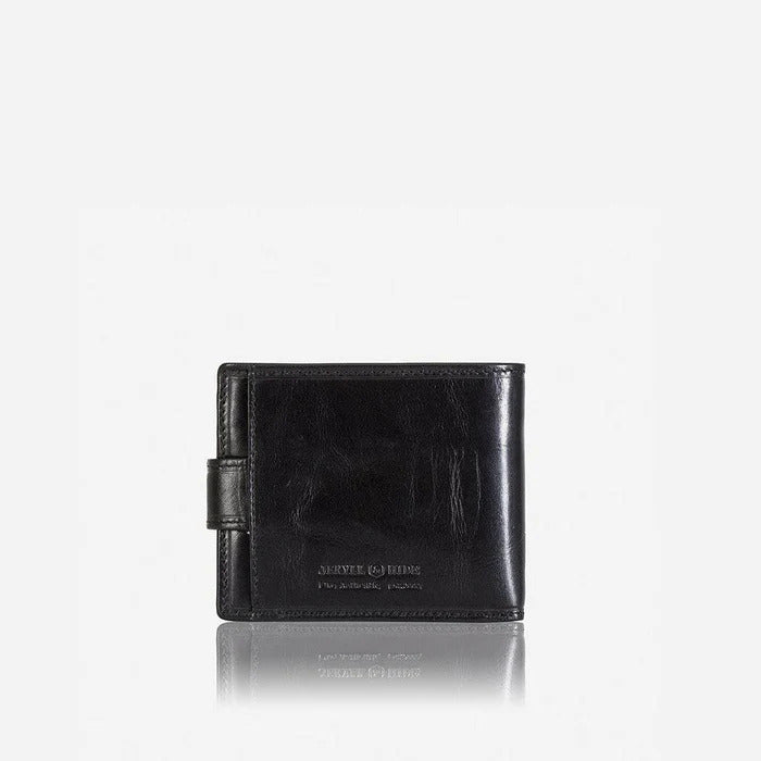 Jekyll & Hide Oxford Billfold Wallet With Coin And Tab Closure, Black - Love Luggage