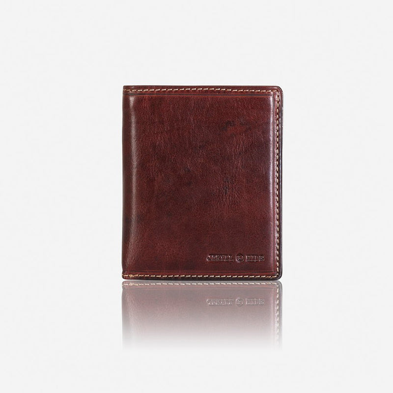 Jekyll & Hide Oxford Large Billfold Wallet With ID Window, Coffee - Love Luggage