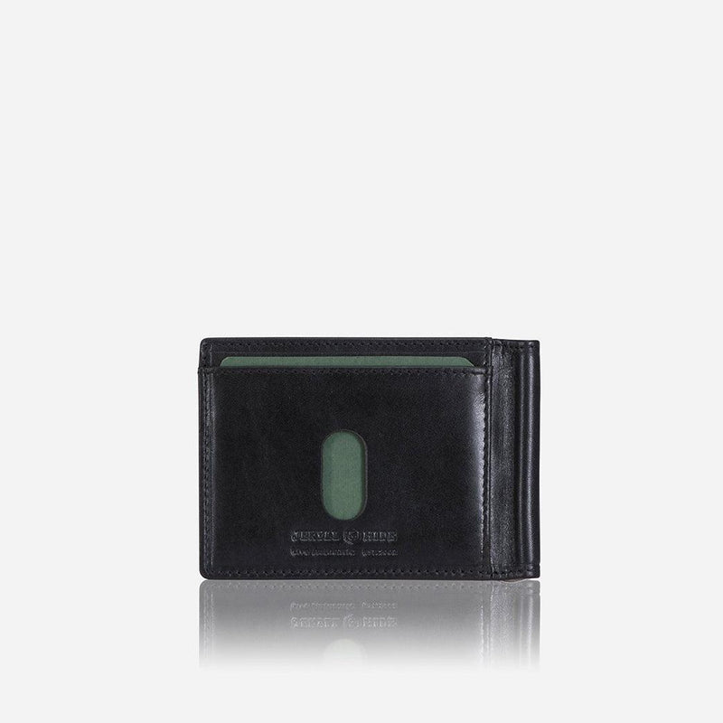 Jekyll & Hide Oxford Leather Money Clip Wallet, Black - Love Luggage
