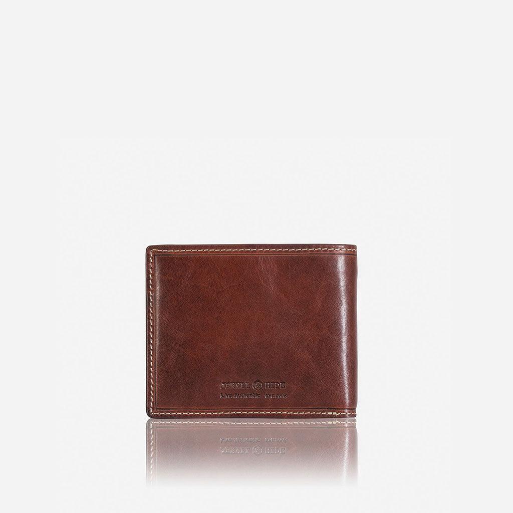 Jekyll & Hide Oxford Medium Billfold Wallet With Coin, Coffee - Love Luggage