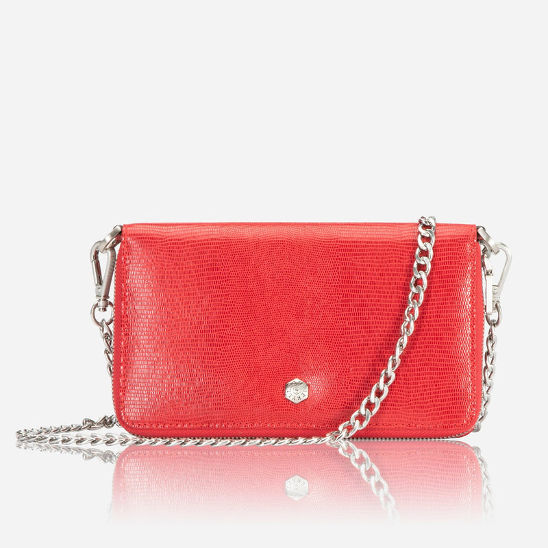 Jekyll & Hide Paris Chain Purse Ladies Handbag, Cherry - Love Luggage