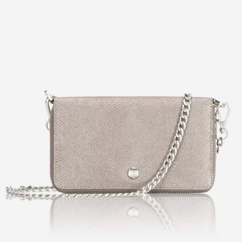 Jekyll & Hide Paris Chain Purse Ladies Handbag, Grey - Love Luggage