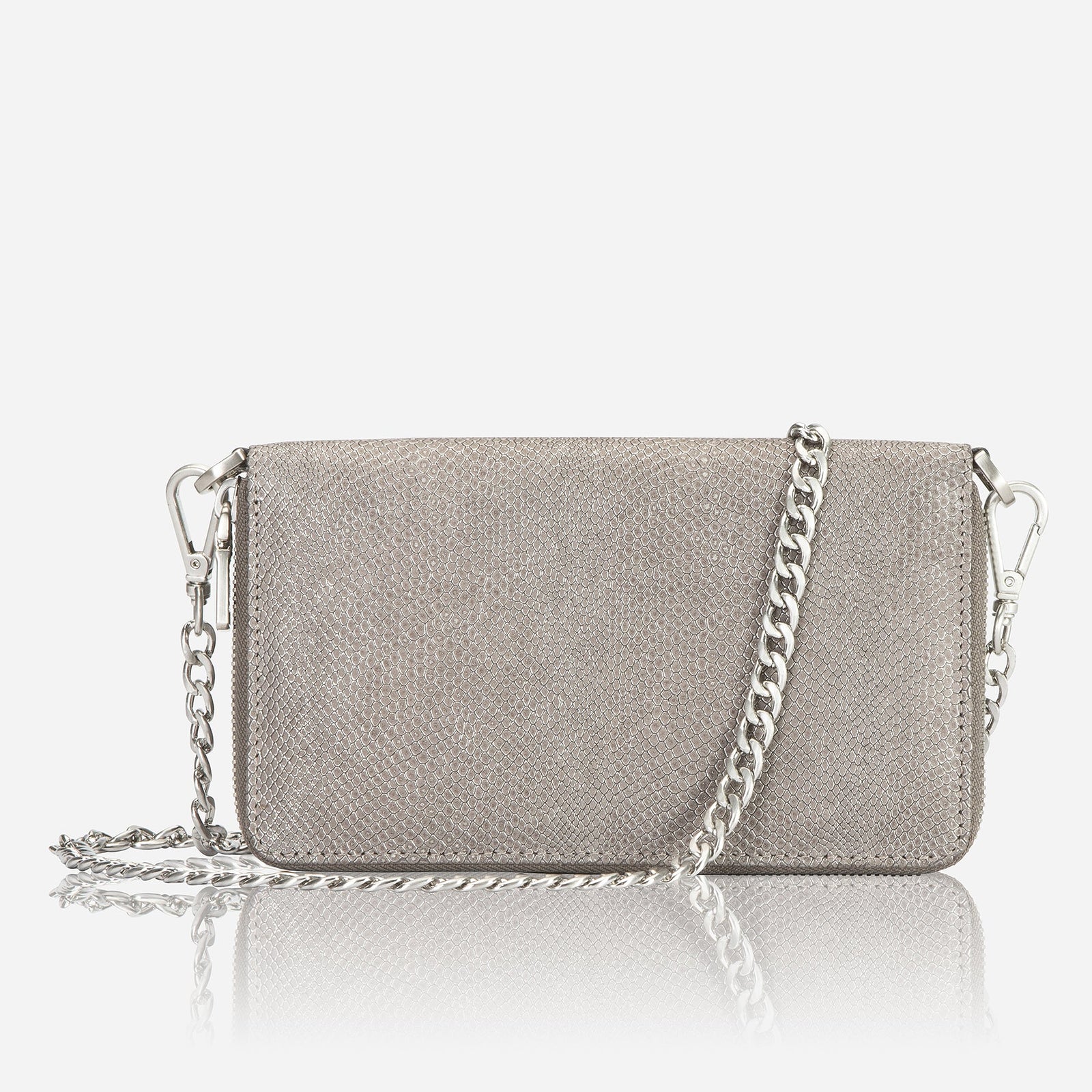 Jekyll & Hide Paris Chain Purse Ladies Handbag, Grey - Love Luggage