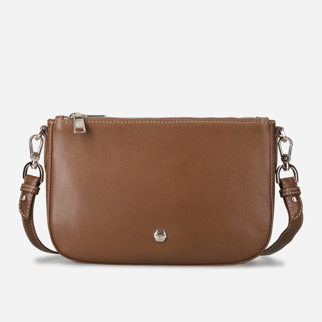 Jekyll & Hide Paris Crossbody 3 - Compartment, Tan - Love Luggage