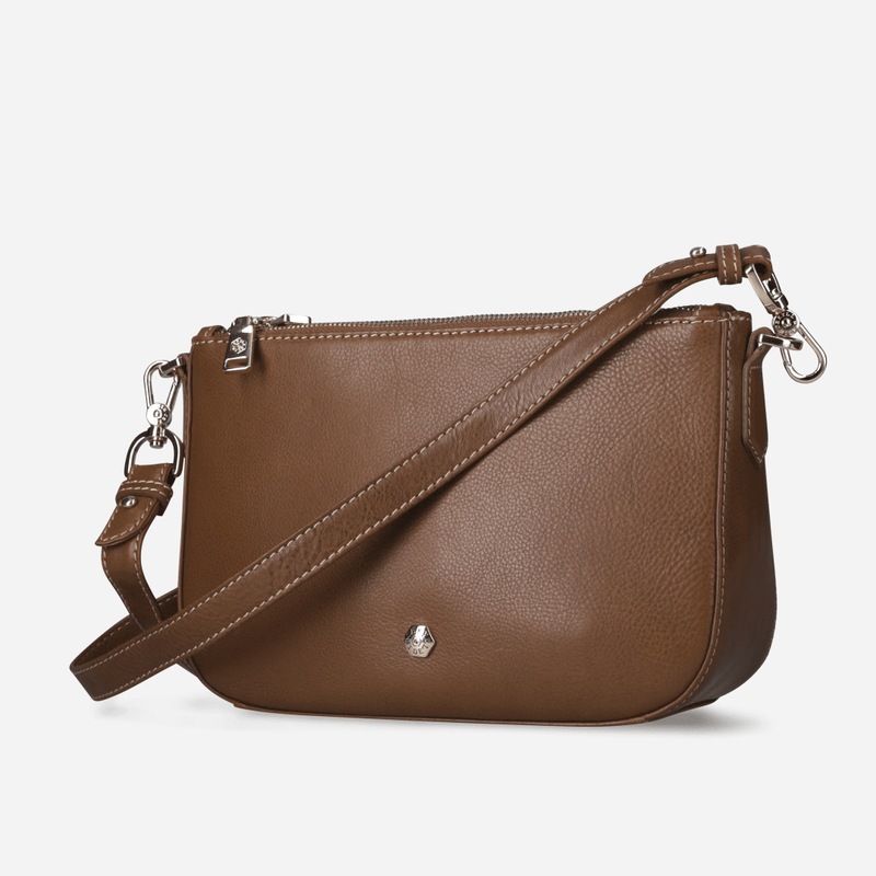Jekyll & Hide Paris Crossbody 3 - Compartment, Tan - Love Luggage