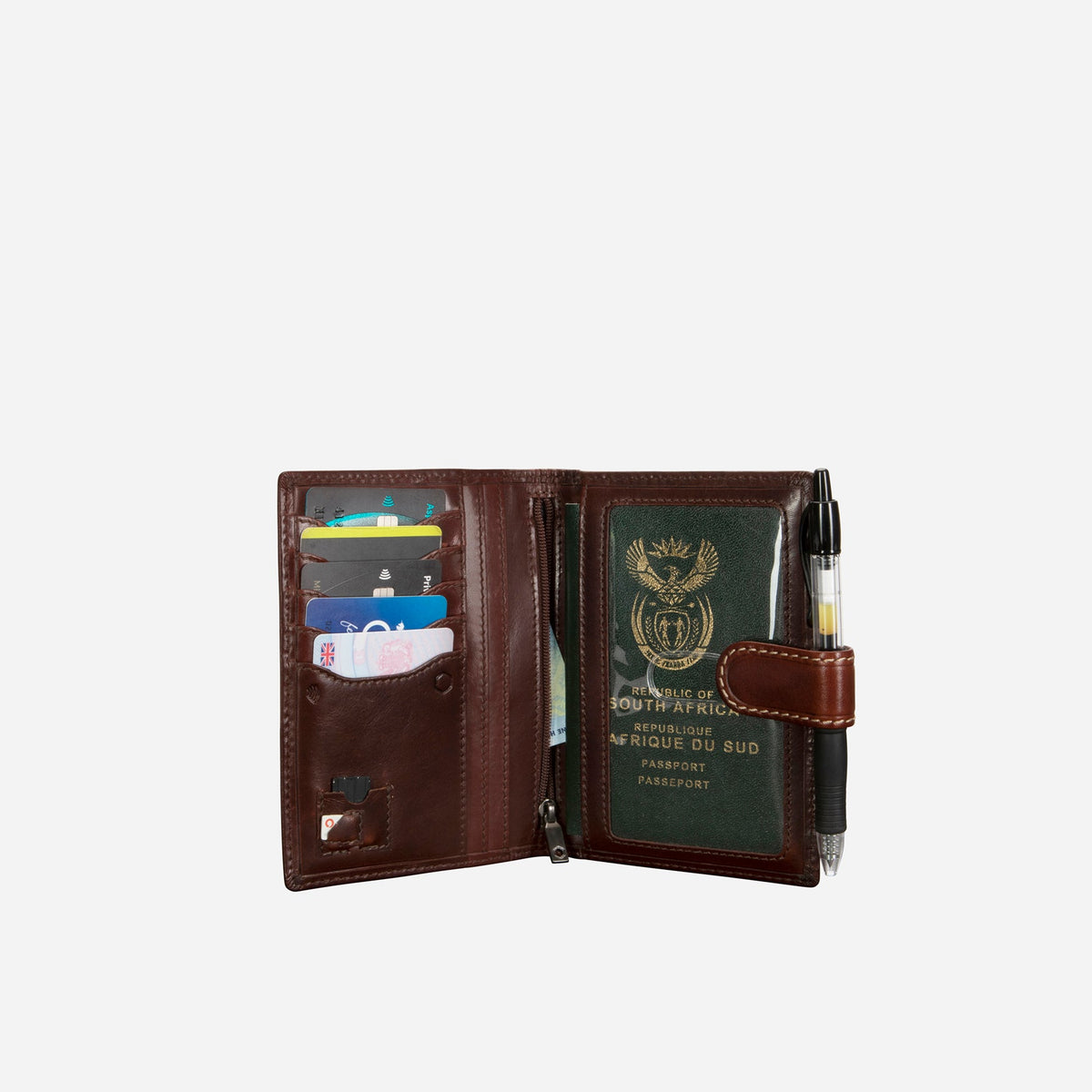 Jekyll & Hide Passport Wallet and Organiser, Mocha - Love Luggage